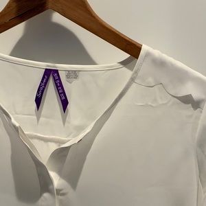 Seraphine Ivory maternity blouse